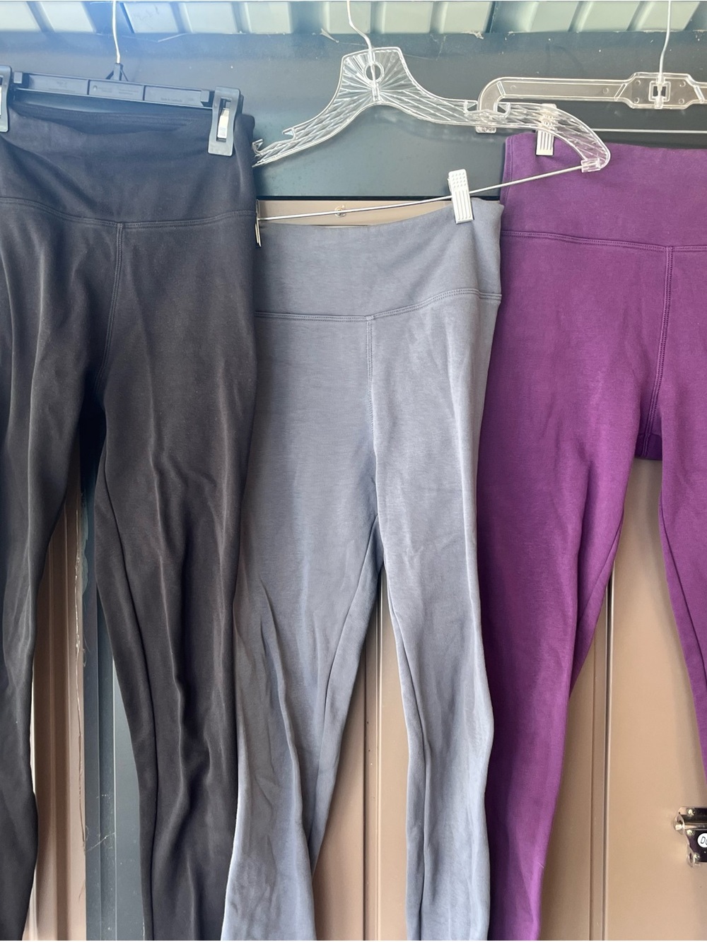 Girls Tuff Athletics Kids Stretch Leggings - Black, Gray, Purple